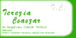 terezia csaszar business card